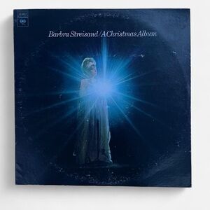 Barbra Streisand A Christmas Album - Blue and Black vinyl